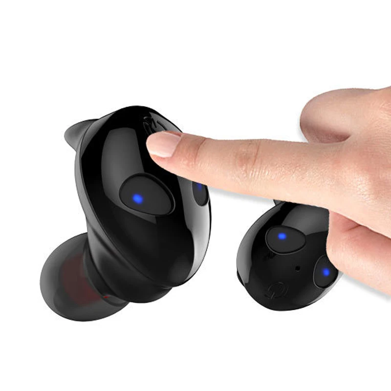 RISE-Invisible Bluetooth наушники 5,0 Tws мини беспроводные наушники стерео глубокий бас гарнитура с зарядным устройством Портативный