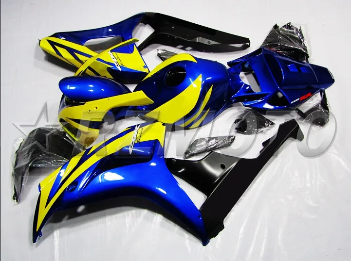 Топ литья под давлением ABS полный обтекатель комплект Подходит для Honda CBR1000RR 06 07 2006 2007 1000RR Обтекатели Горячий синий желтый