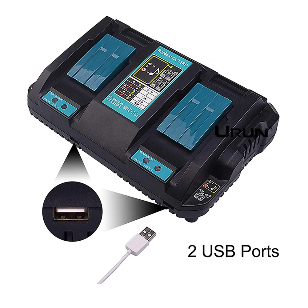 Быстрое зарядное устройство с двойной зарядкой 14,4 V/18 V DC18RD \ RC 3A для MAKITA SP99