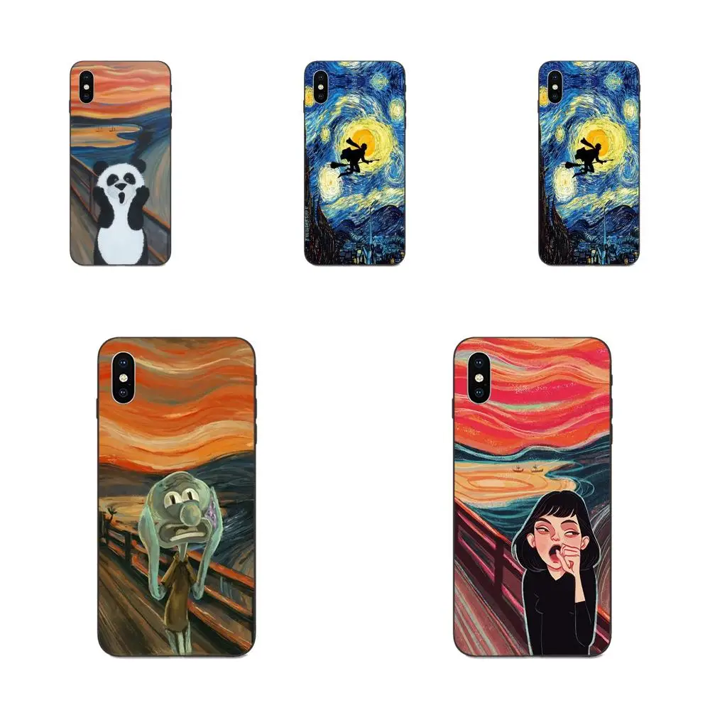 Van Gogh Starry Night Star Panda Rick For Huawei Mate 9 10 20 P8 P9 P10 P20 P30 Lite Mini Play Pro P smart Plus Z 2017 2019 | Мобильные