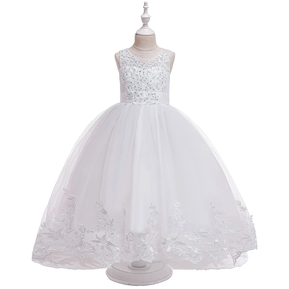 2019 летние подростков невесты платье для девочек Детские платья для девочек Костюмы платье принцессы вечерние свадебное платье 6 14 От 10 до 12