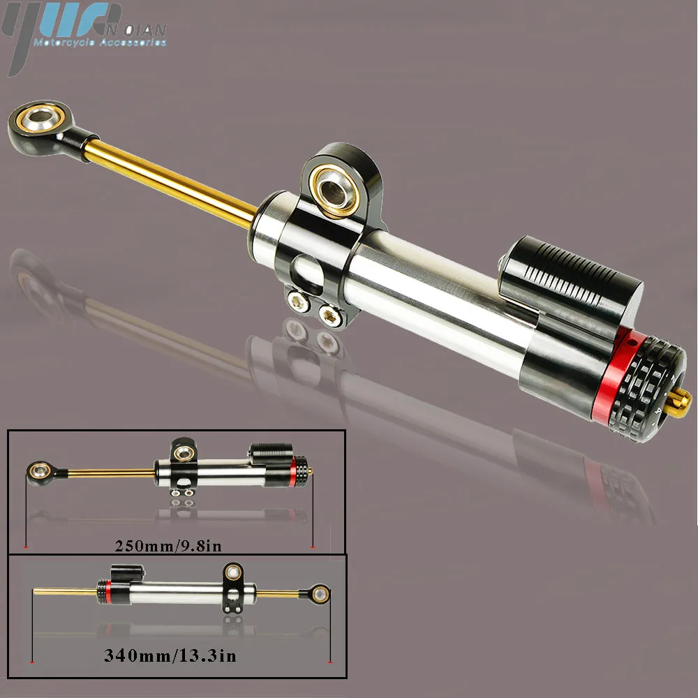 

Universal Motorcycle Adjustable Steering Damper Stabilizer For kawasaki ZX6R/636 ZX1100 ZX9R ZZR600 ZL 600 Z750S Z750R ZZR1400