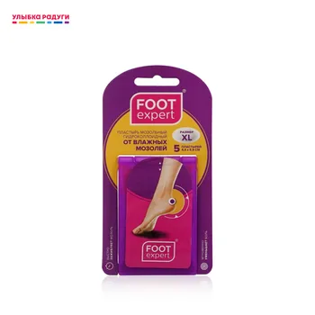 

Slim Patch Foot Expert 3116078 Пластырь для ног Foot Expert " Гидроколлоидный " от влажных мозолей , овальный , 44*69мм 5шт 3116078 Улыбка радуги ulybka radugi r-ulybka smile rainbow ко...