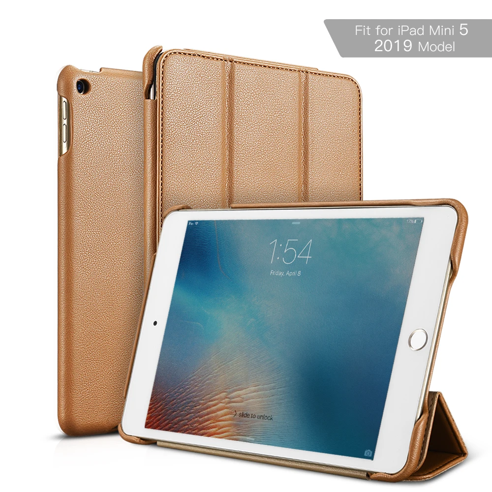 Чехол для iPad Mini 5 2019 тонкий винтажный Чехол-подставка тройного сложения умный