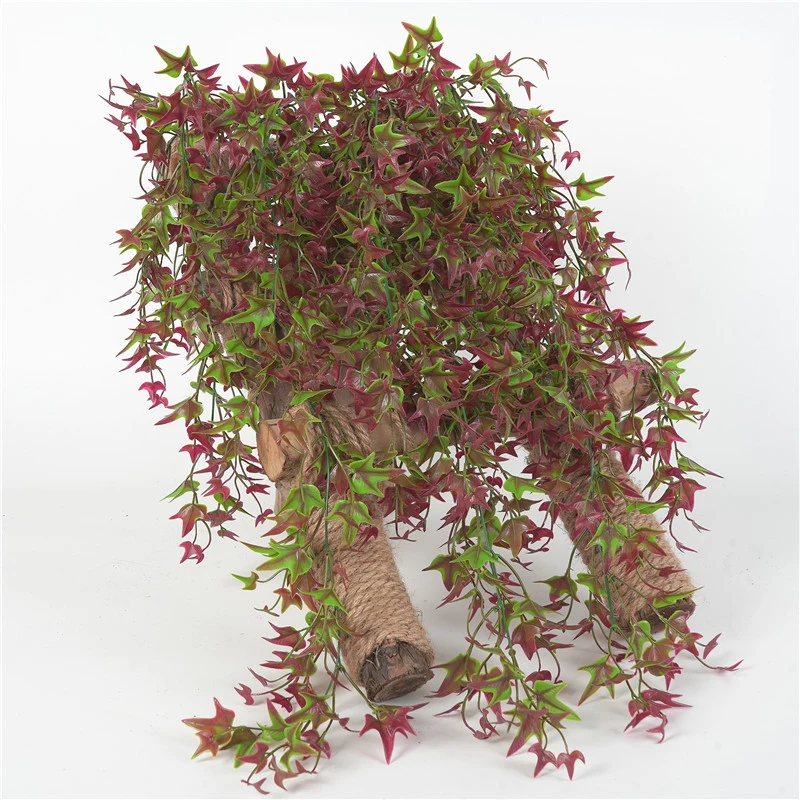 Artificial Plastic Garland Plant Vine Fake Potato Leaves Flowers Home Decor Sale