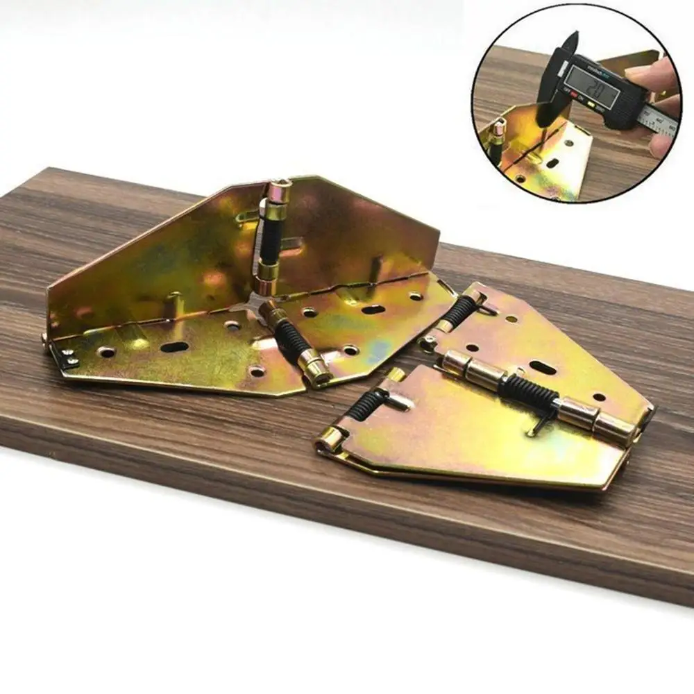 

2PCS round table flap hinge Spring cross hinge Table flap hinge Folding round table butterfly hinge size