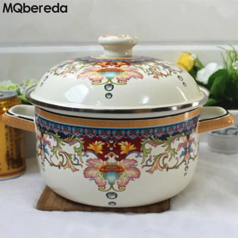 Neue Emaille Kochen Topf Hot Pot Penela Induktion Herd Tencere Hohe Qualitat Herd Topf Elektromagnetische Ofen Gas Allgemeine Topf Herd Hot Potemaille Topf Aliexpress