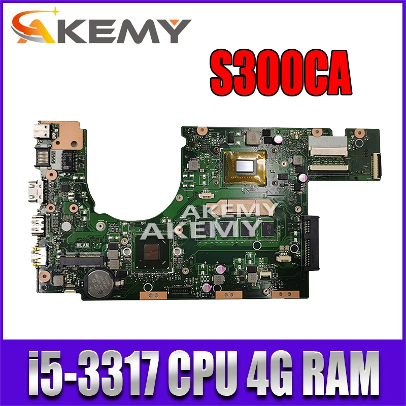 S300CA для Asus VivoBook Материнская плата ноутбука материнская I5-3317U REV2.0 4G Оперативная