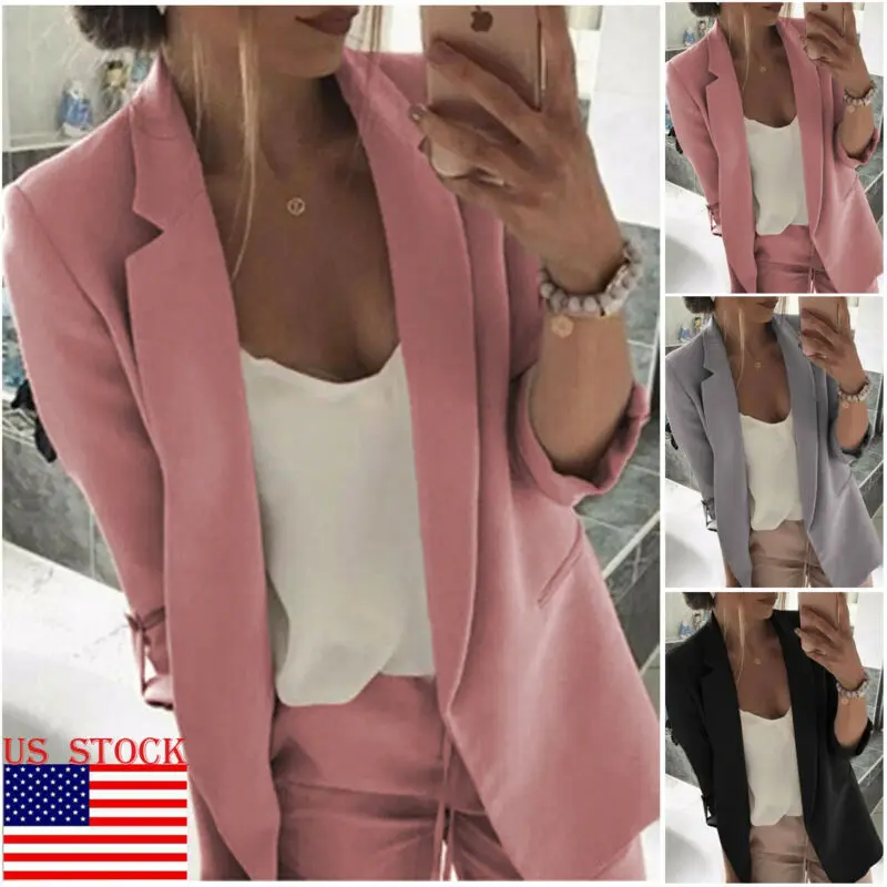 

New autumn and winter ladies long-sleeved Slim small suit jacket casual work formal suit