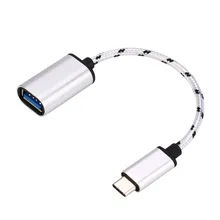 Тип-c USB-C OTG кабель USB3.1 папа к USB2.0 тип-a гнездовой разъем адаптера для iphone samsung huawei zte