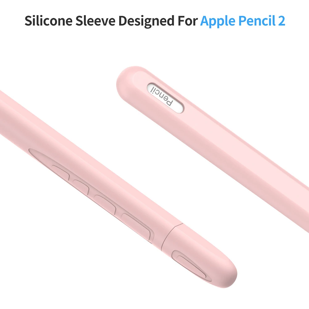 Противоскользящий силиконовый чехол для карандаша защитный Apple Pencil Touch Pen 2