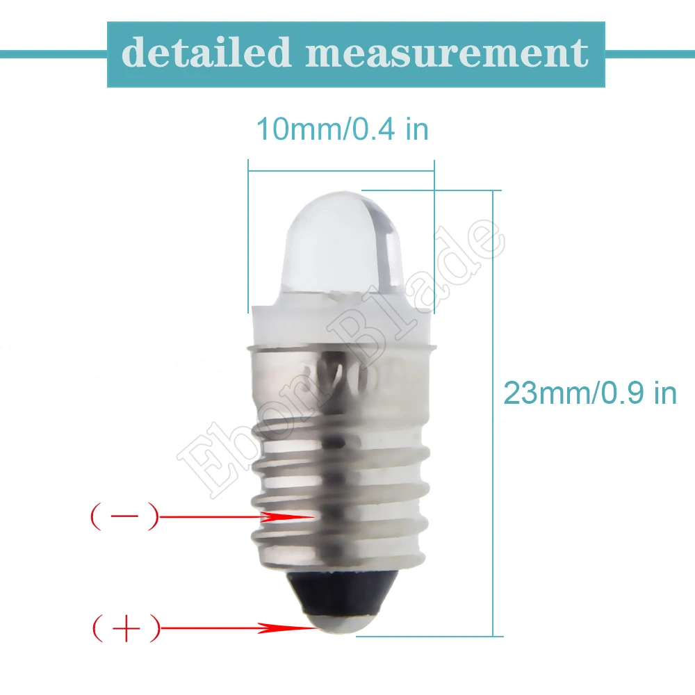 2Pcs E10  LED ׷̵   3V 12V 1447 LED   ü  ġ  3 Ʈ /