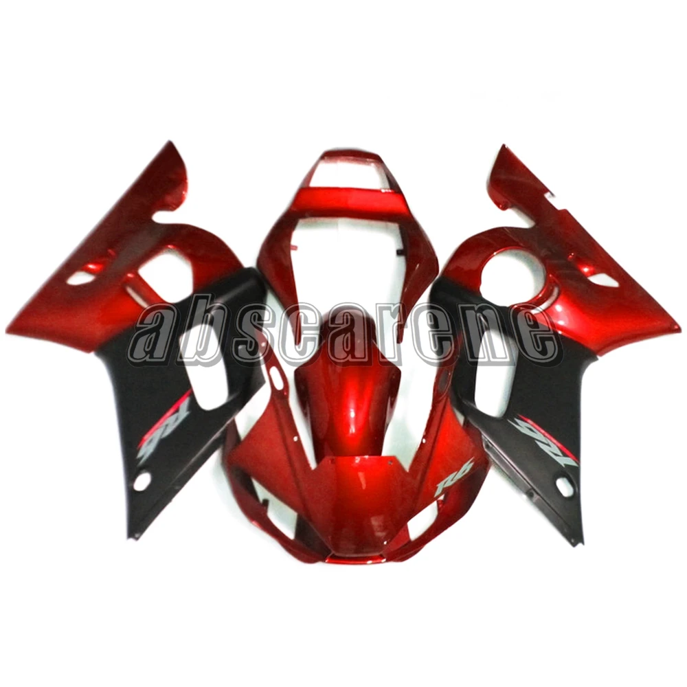 Полный комплект обтекателей для Yamaha YZF600 R6 1998 1999 2000 2001 2002 ABS пластик впрыска мотоциклетный капот глянцевый красный плоский черный