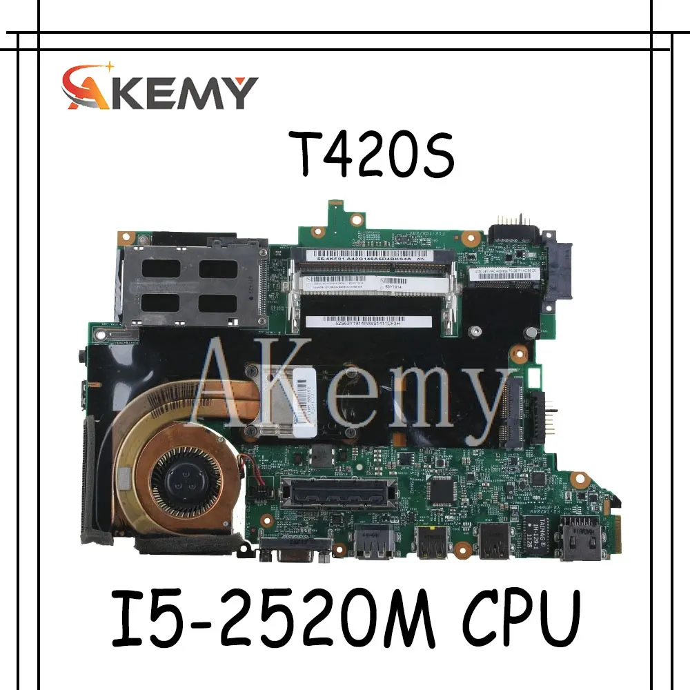 Материнская плата для ноутбука For Lenovo Thinkpad T420S Core I5-2520M материнская 64Y1914 H0223-4 48.4KE58.041
