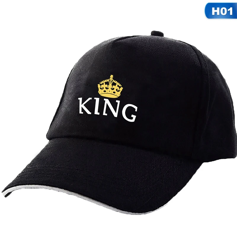 Новинка, кепки KING QUEEN, новая мода, хип-хоп бейсболки, холщовая шапка с буквенным принтом, для влюбленных, Snapback, Солнцезащитная шляпа для мужчин и женщин, шапки