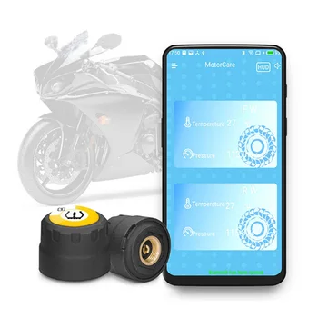 

Motorcycle TPMS Pressure Tyre Monitoring System BLE TPMS Bluetooth 4.0 Mobile Phone APP Detection External Sensor Auto