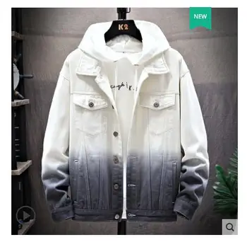 

2020 Spring and Autumn new men's denim jacket Korean version tide loose Tide brand ins jacket clothes male students