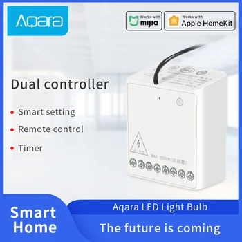 

Aqara Smart Two way Control Module Zigbee Wireless Relay remote Controller light switch Work with Xiaomi Mi Home HomeKit APP