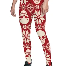 Геометрические Брюки с черепом, мужские леггинсы, модные, вечерние, с высокой талией, мягкие, полная длина, девять штанов, полиэстер, эластичные, для футбола