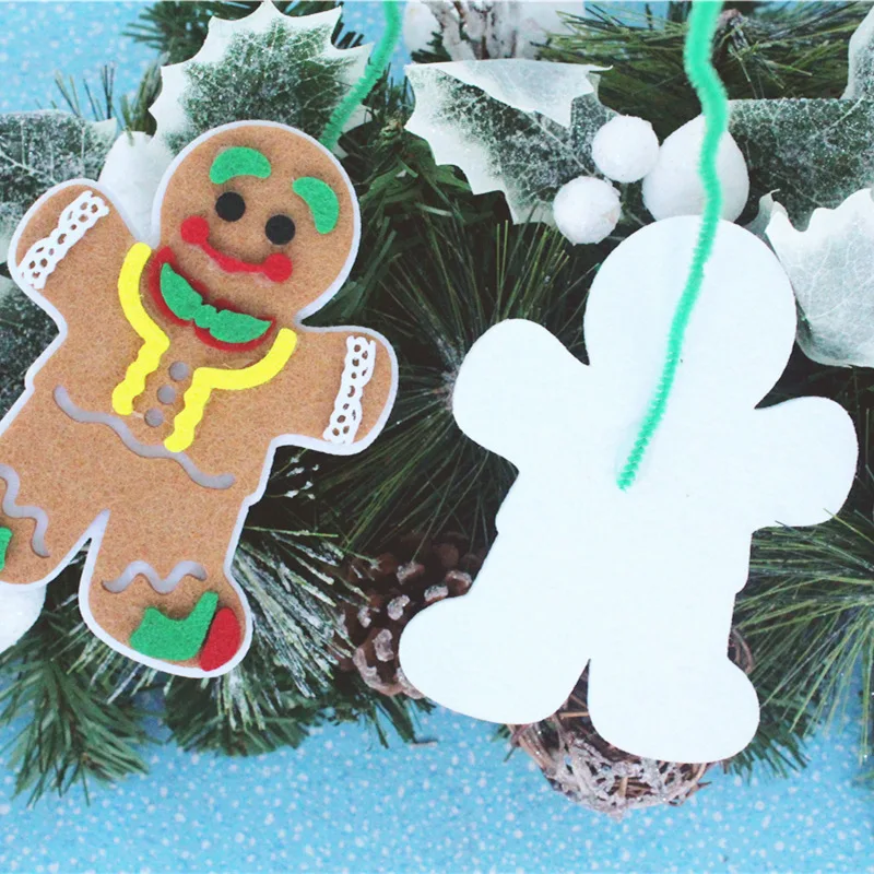 

1pcs Christmas Doll Hanging Charms Holiday Decor Stuffed Toys Gingerbread Cookie Man Ornaments