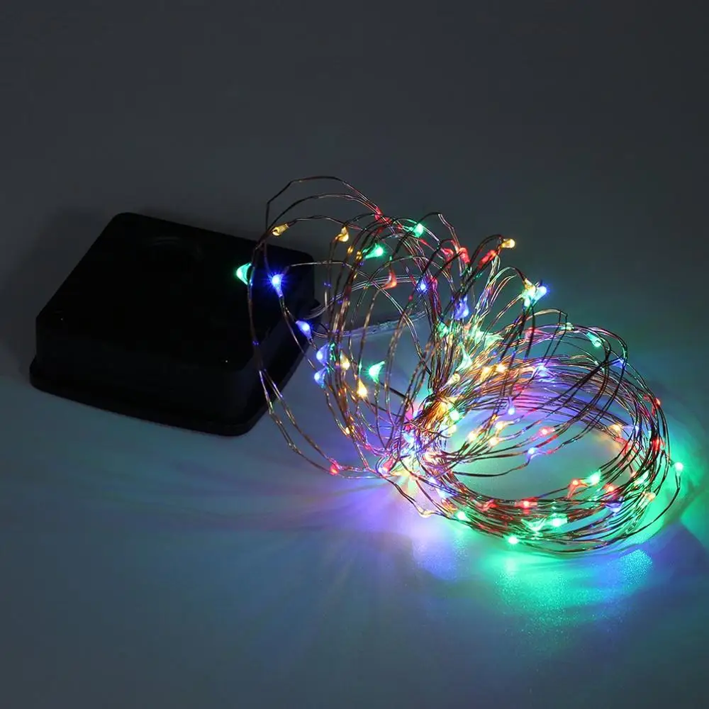 Functional Christmas Spring Festival Decorative Copper Lights Waterproof Garden Garden Lights Solar Copper Light Strings