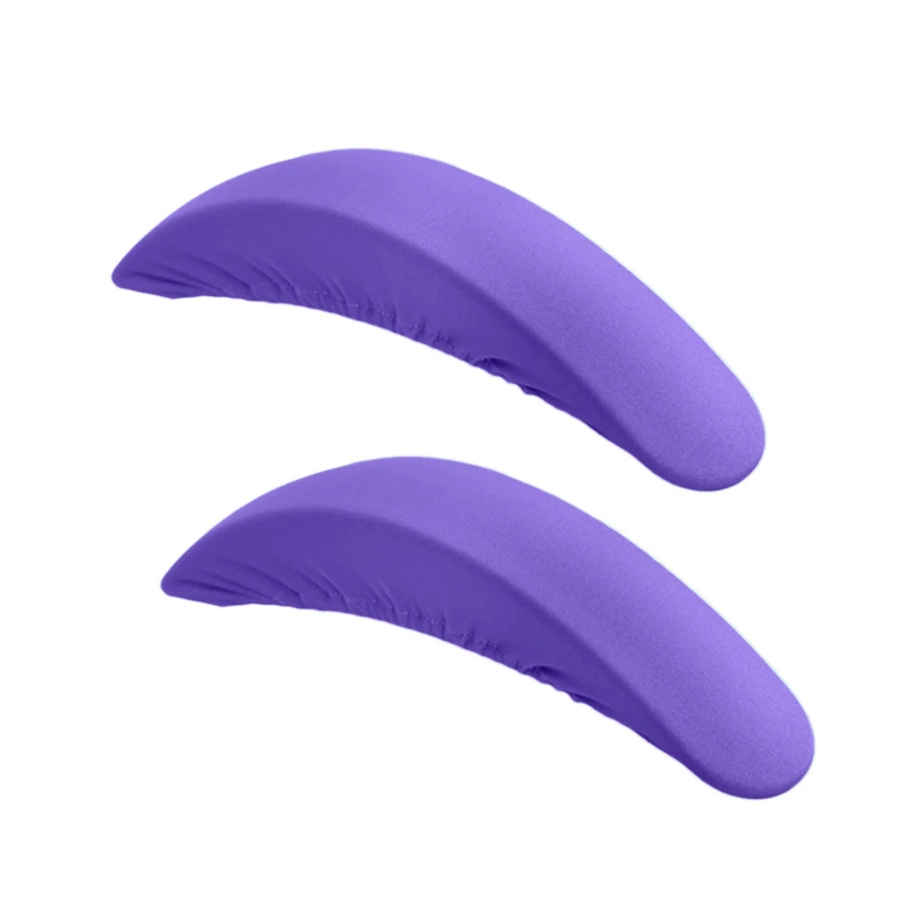 Purple Набор из 2 шт. чехлов на подлокотники для стула, для дома и офиса, эластичные протекторы, эластичные чехлы на подлокотники для стула - Цвет: Purple
