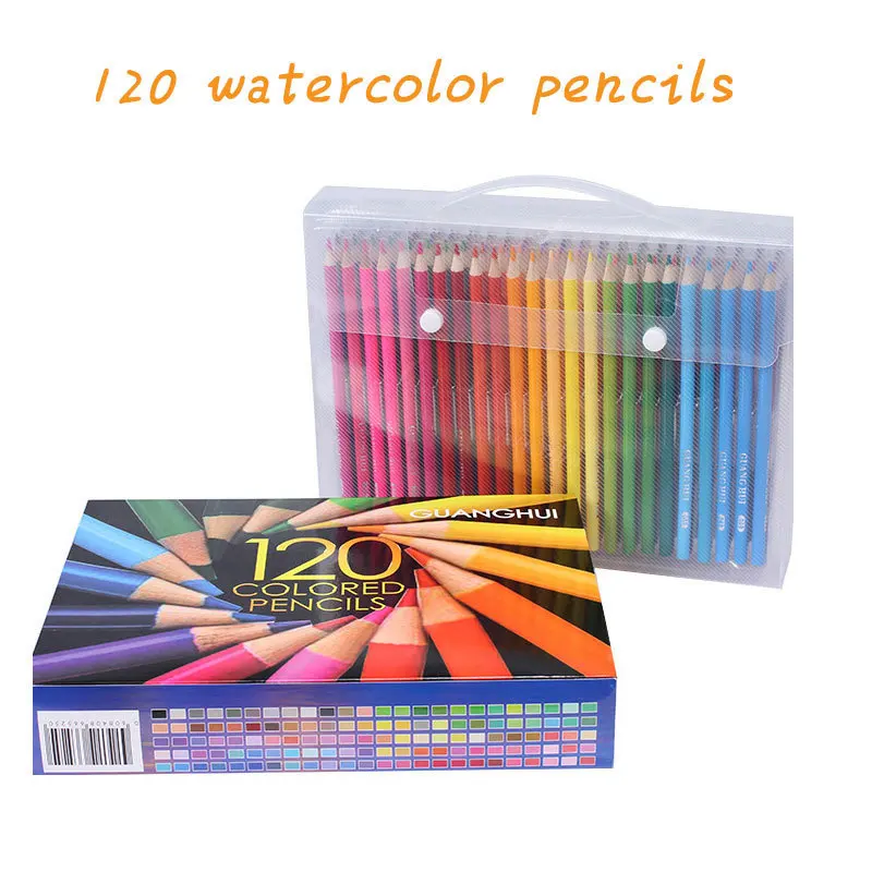 

120 Pastel Pencils Soft Watercolor Pencils Wood Coloured Pencils Set For Drawing Painting Sketch Art Supplies gifts for kids