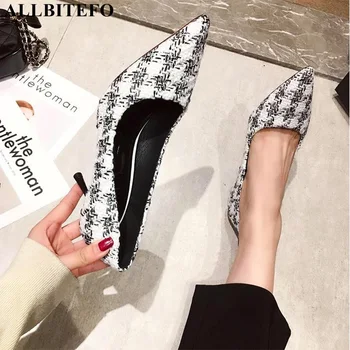 

ALLBITEFO brand high heels office ladies shoes high quality women high heel shoes thin heels party women heels women shoes