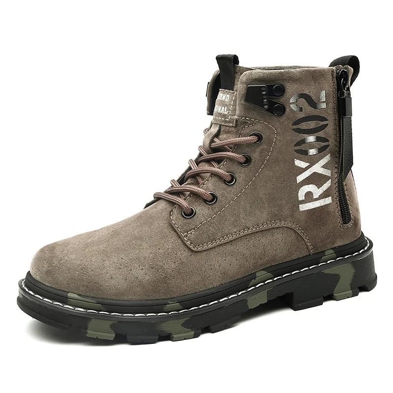 

Autumn & Winter 2019 New Style Martin Boots COUPLE'S Worker Boot Men High Shoes Korean-style Trend Versatile Boots Men's