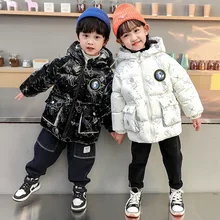 

2021 Autumn Winter Baby Jacket Jacket for Boys Children Jacket Kids Hooded Warm Outerwear Coat for Boy Clothes 2 4 6 8 10 Yrs