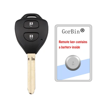 

GORBIN Car Remote Key G 4D67 Chip for Toyota Hilux Fortuner 2011-2014 Yaris 2008-2014 Smart Car Key B41TA 433Mhz 2 Buttons