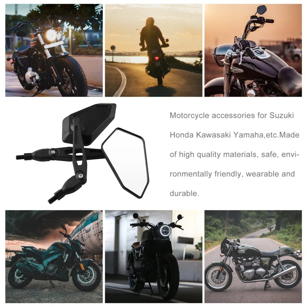 Мотоцикл модифицированное зеркало заднего вида для Suzuki для Honda Для Kawasaki для Yamaha универсальное зеркало заднего вида