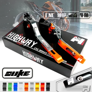 

CNC Adjustable Aluminum Folding Extendable Brake Clutch Levers For KTM 390 Duke RC390 13-2017