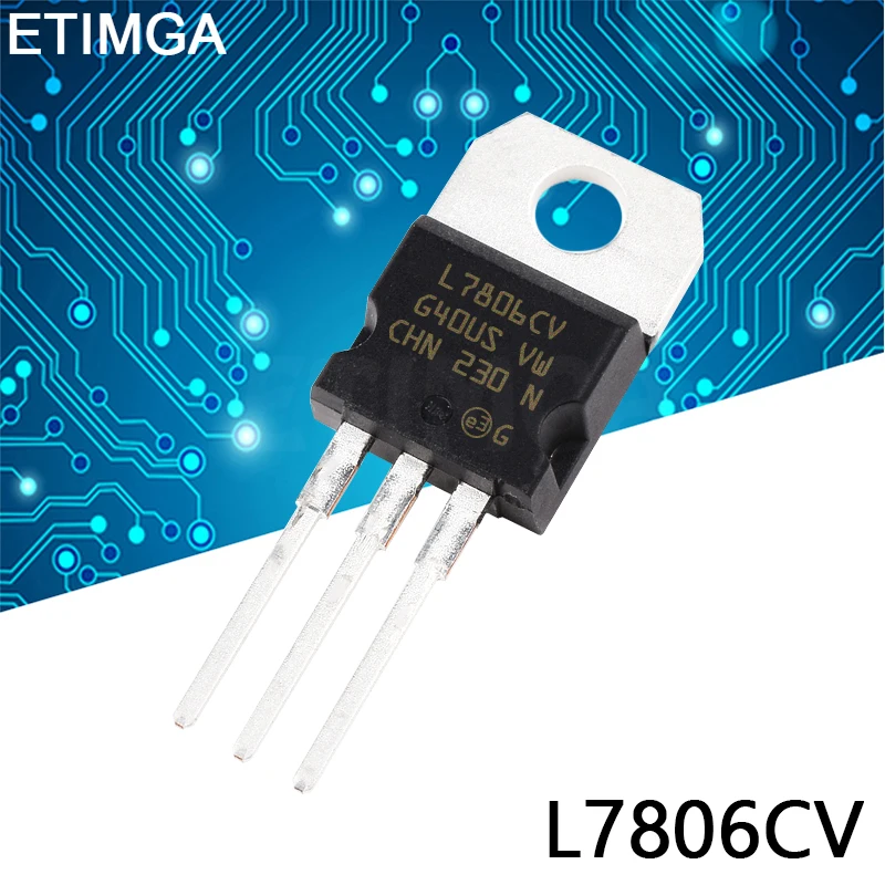 L7806CV TO220 L7806 TO-220 7806 LM7806 MC7806 10 шт. | Электронные компоненты и принадлежности