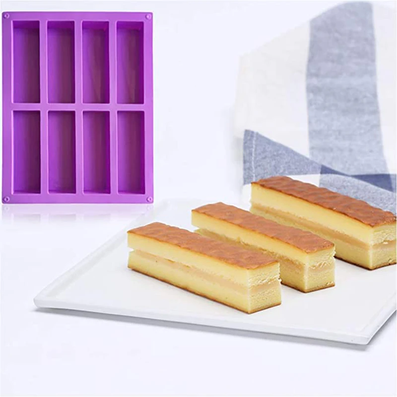 2Pcs 9 Cavity Silicone Square Mold for Cake Brownies Cornbread Muffin  Chocolate Baking DIY Handmade Soap Silicone Mould Nonstick - AliExpress