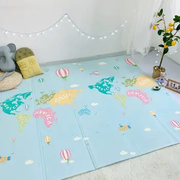 

Baby Crawling Mat 1CM Thickness Cartoon XPE Kid Playmat Foldable Anti-skid Carpet Children Game Mat Double-Sided Carpet