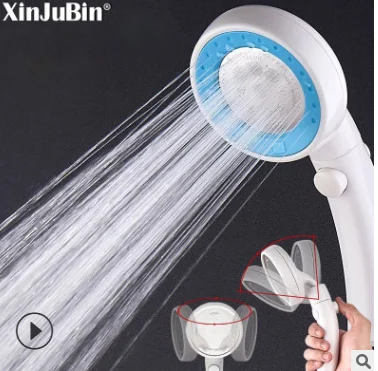 Rotating shower Душ abs для ванной комнаты, трехпозиционная Регулируемая термостатическая насадка для душа, водосберегающая насадка для душа - Цвет: Rotating shower