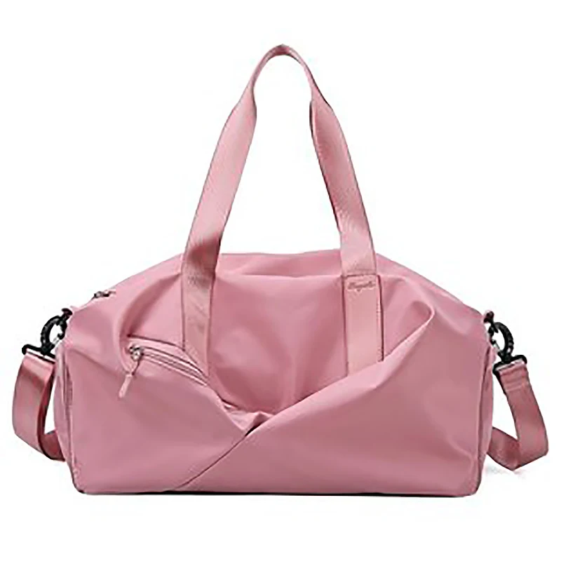 Новое отделение для сухого и мокрого спорта для девочек, Большая вместительная переносная сумка для фитнеса, нейлоновая дорожная сумка с обувью, сумка для йоги, Wobag - Цвет: Pink