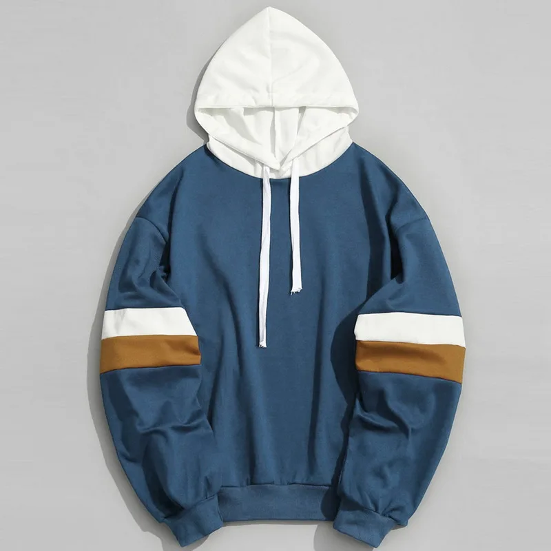 Men Hoodies Sweatshirt Casual Patchwork Slim Fit Hoodie Outwear Sweatshirts Men Hoodies Sweatshirt Casual Patchwork Slim Fit Hoodie Outwear Sweatshirts