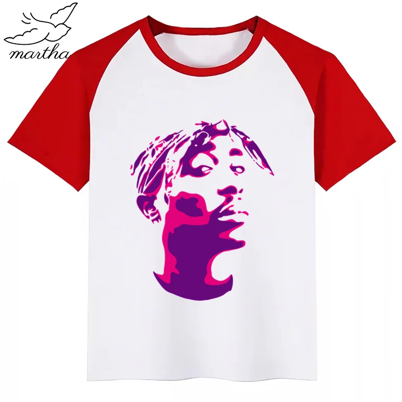 Американский раппер Тупак макавели 2pac, Детская летняя забавная футболка для девочек и мальчиков детская футболка с принтом модная повседневная одежда для малышей