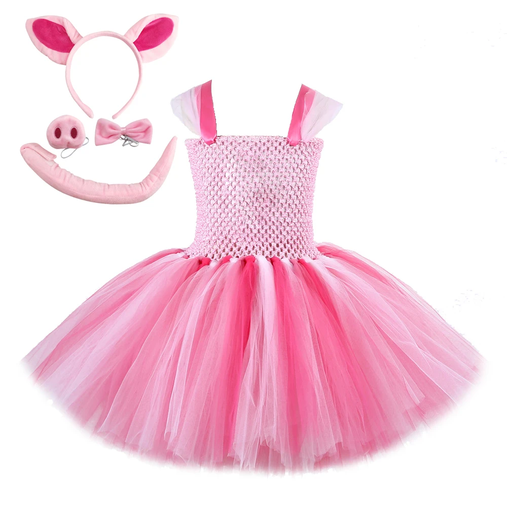 Kleding Meisjeskleding Babykleding voor meisjes Kledingsets Pig Birthday Tutu outfit pig dress pig fairy 