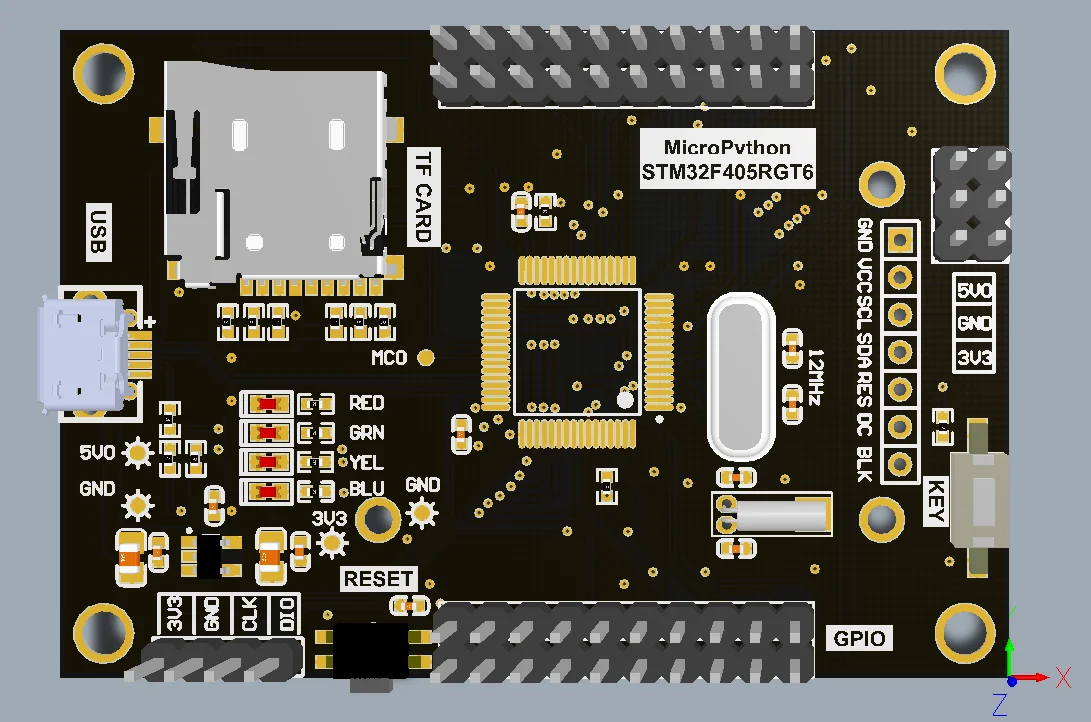 STM32F405RGT6 макетная плата(pyboard pyton) основная плата