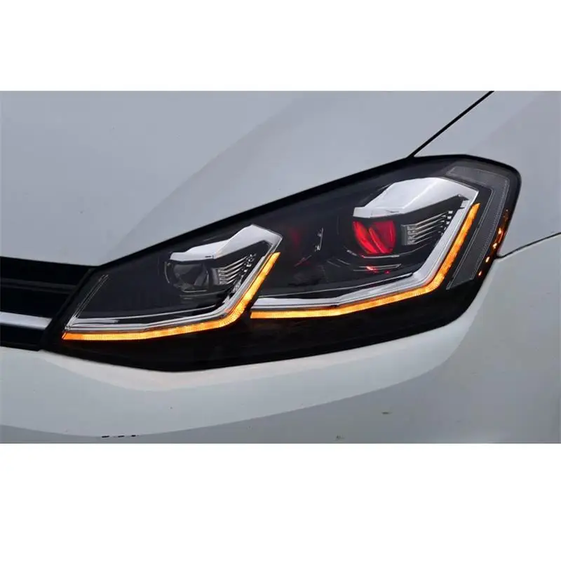 Led Para Авто дневные ходовые Боковые указатели поворота освещение автомобиля фары Задние фары 14 15 16 17 для Volkswagen Golf 7