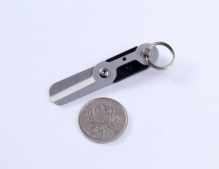Outdoor EDC Small Scissor Survival Kits Spring Scissor Portable Pocket Hand Tool Travel Camp Hiking Gear Mini Keychain Scissors