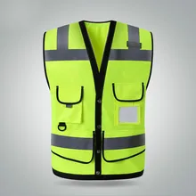 Светоотражающий Жилет Строительство Защита пальто дорожного движения озеленение управление дорожного движения флуоресцентный