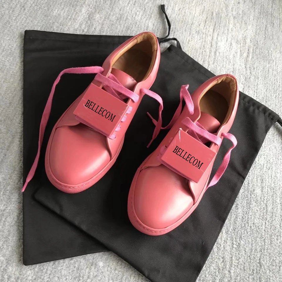 

BELLECOM Fall 2019 New Star Smiling Face Small White Shoes Leisure Comfortable Sports Shoes Tide