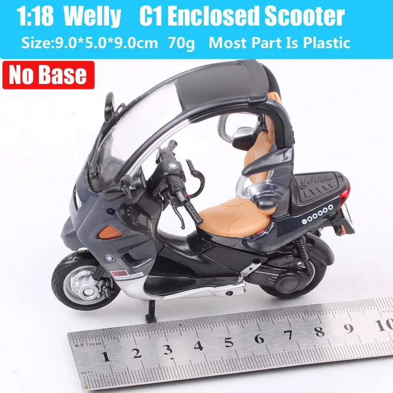 1/18 Scale Welly BMW C1 125 Executive Scooter Bike Diecast Toy Motorcycle Models 