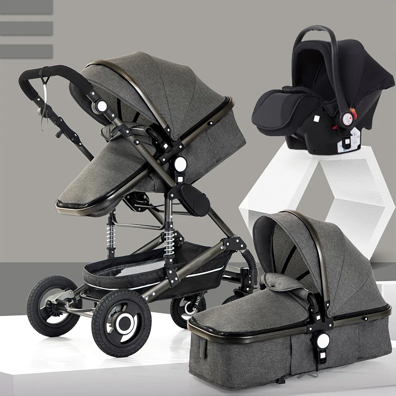 Детская коляска для новорожденных, детская коляска с высоким пейзажем, детская коляска, коляска для детей 0-36 месяцев