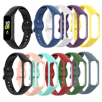 

Colorful Watchband Rubber Strap Soft Silicone Smart Bracelet Wrist Strap for Samsung Galaxy Fite R375 Watch Band Replacement