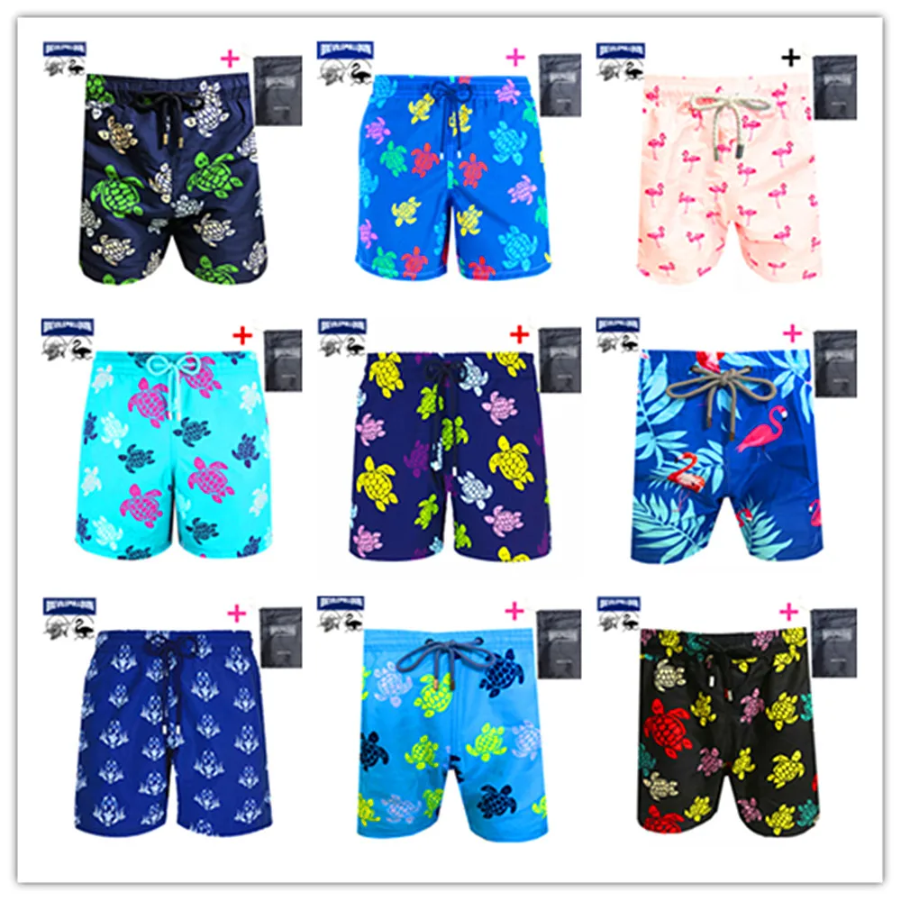 

Spring Summer Male Swimsuit 2021 Brand Fashion Brevilepullquin Beach Boardshorts Men Vilebre Turtles Swimwear 100% Quick Dry